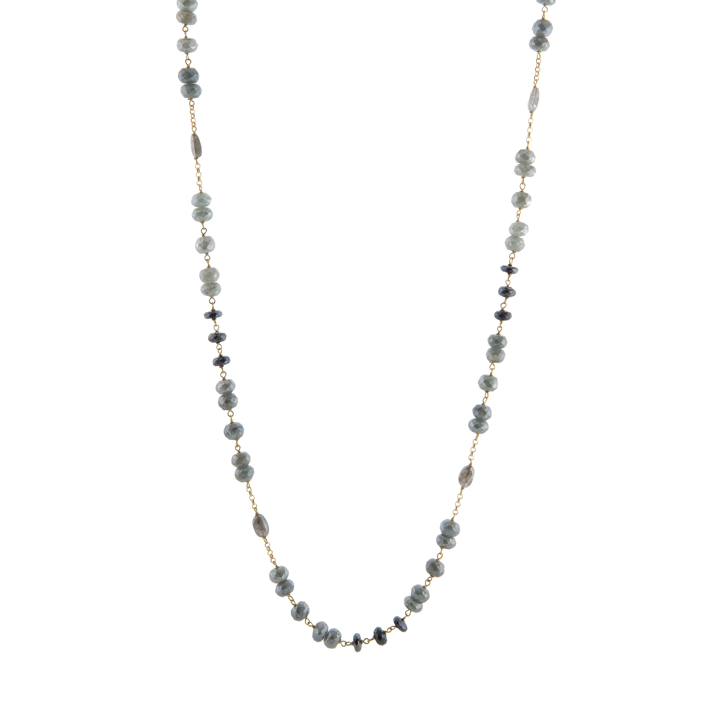 Gray Labradorite Beaded Necklace – Joey J. Jewelry